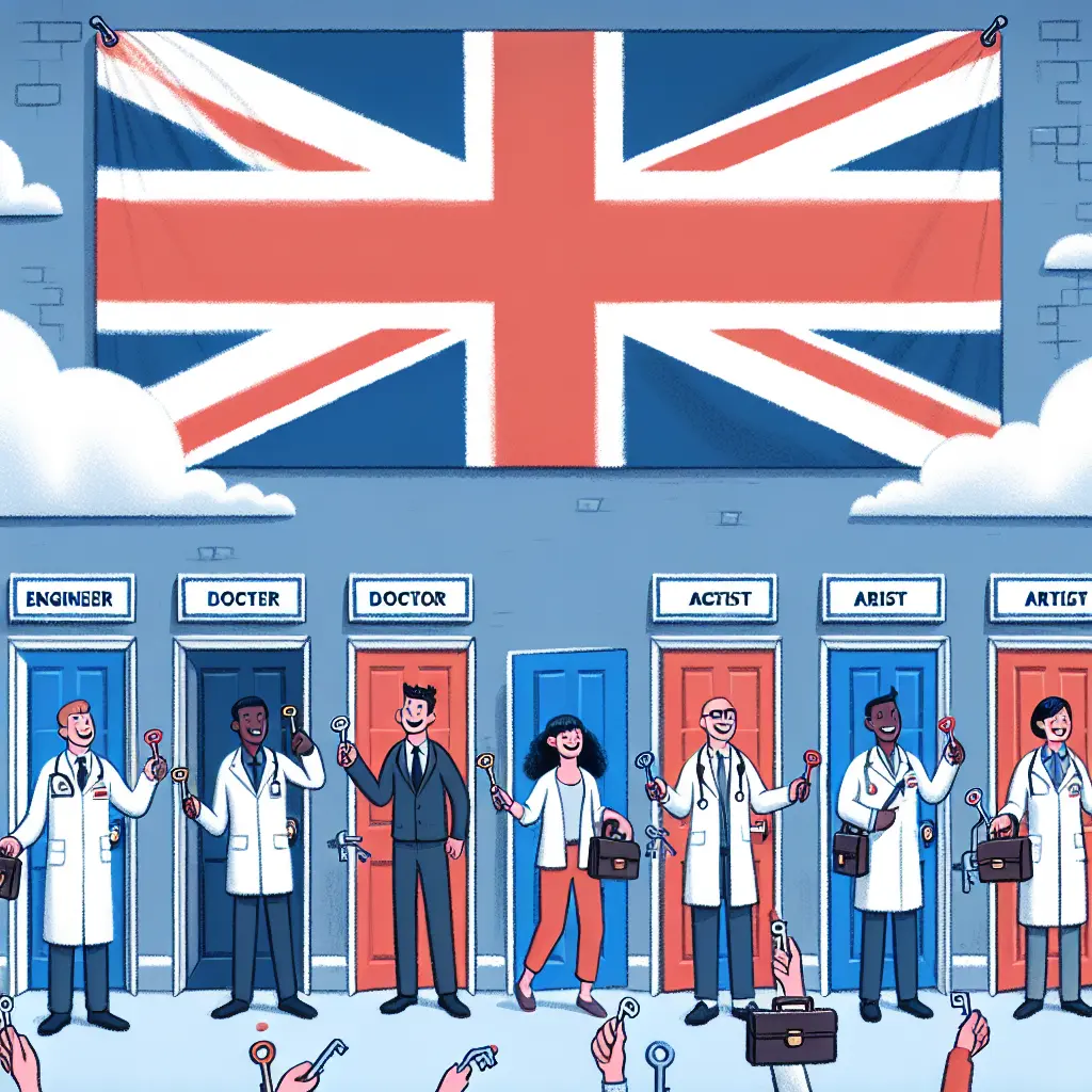 Representation of UK Work Visa Options for Skilled Professionals